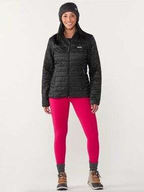 Patagonia Women's Nano Puff Black Quilted Jacket size XS